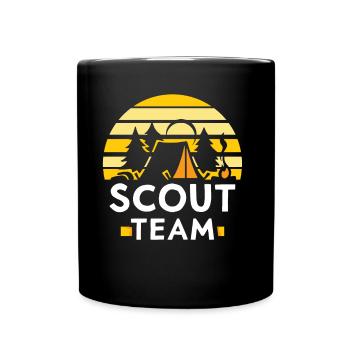 Scouts Team Clan Camp Pfadfinden - Full Colour Mug - black - Front