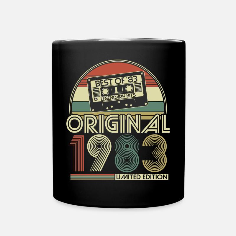 Original 1983 vintage vintage anniversaire rétro - Mug uni - noir