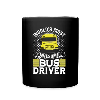 The most ingenious bus driver in the world Bus bus ride - Full Colour Mug - black - Front