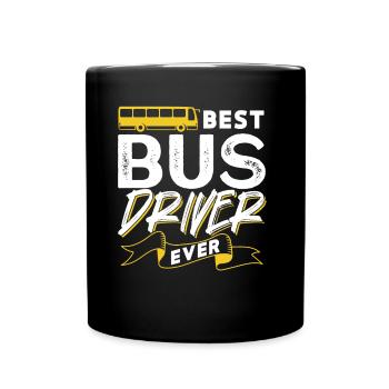 Bester Busfahrer Aller Zeiten Busfahren Reisebus - Tasse einfarbig - Schwarz - Vorne