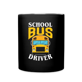 Chauffeur d’autobus scolaire Autocar scolaire - Mug uni - noir - Devant