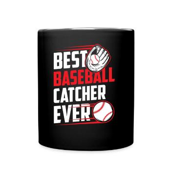 Best Baseball Catcher Ever Hobby Catcher - Full Colour Mug - black - Front