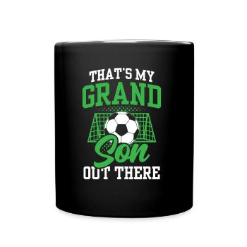 C’est mon petit-fils là-bas passe-temps sportif de football - Mug uni - noir - Devant