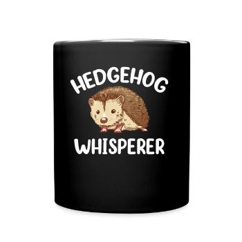 Hérisson Whisperer Dictons Pet Cute - Mug uni - noir - Devant