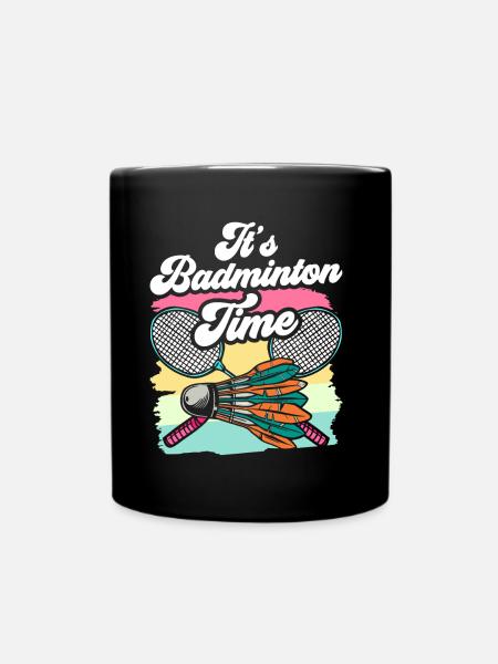 C’est le temps du badminton joueur de badminton joueur de badminton - Mug uni - noir