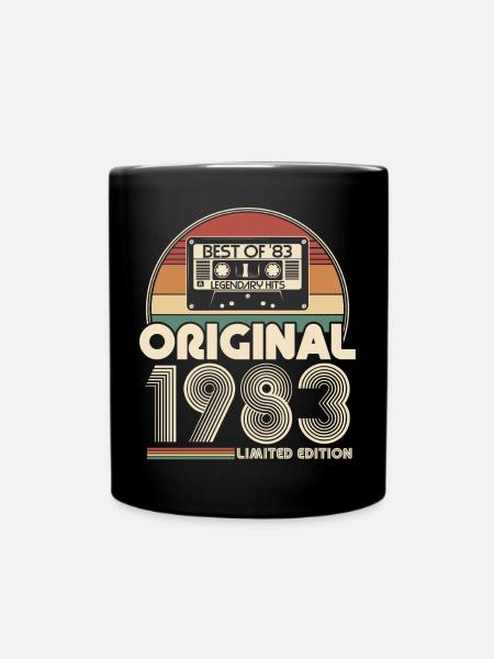 Original 1983 vintage vintage anniversaire rétro - Mug uni - noir