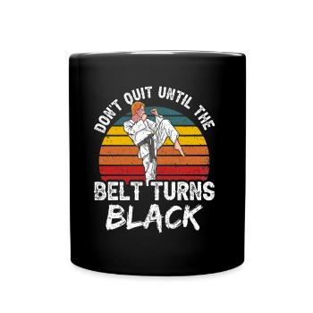 N’abandonnez pas jusqu’à ce que la ceinture devienne noire MMA Gur - Mug uni - noir - Devant