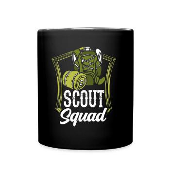 Scout Team Scouting Tent Camp Clan - Mug uni - noir - Devant