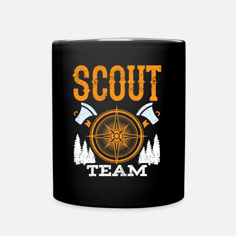 Camp de clan scout de l’équipe scoute - Mug uni - noir