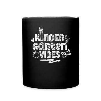Kindergarten Vibes Humour Enfants Doux dictons - Mug uni - noir - Devant