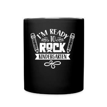 Je suis prêt à bercer les enfants de la maternelle - Mug uni - noir - Devant
