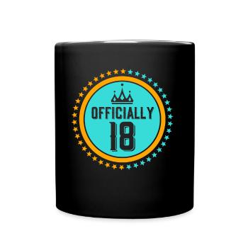 Enfant officiel de dix-huit ans 18e anniversaire - Mug uni - noir - Devant