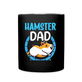 Hamster Papa Cute Pet Owner - Full Colour Mug - black - Front