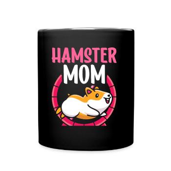 Hamster Mom Pet Owner Cute - Full Colour Mug - black - Front