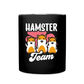 Hamster Team Pet Owner Cute - Full Colour Mug - black - Front