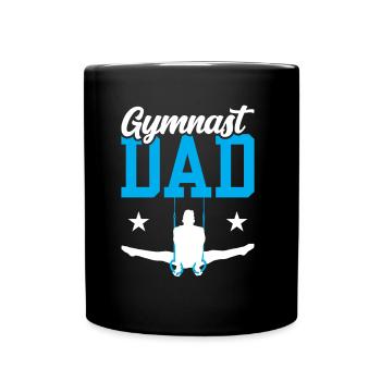 Turner Vater Gymnast Turnen Gymnastik Liebhaber - Tasse einfarbig - Schwarz - Vorne