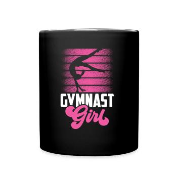 Gymnast Gymnast Girls Gymnastics Gymnastics - Full Colour Mug - black - Front