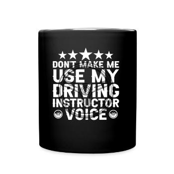 Ma voix d’instructeur de conduite Profession de moniteur de conduite - Mug uni - noir - Devant