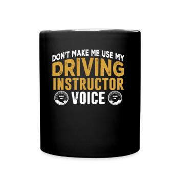 Ma voix d’instructeur de conduite Profession de moniteur de conduite - Mug uni - noir - Devant