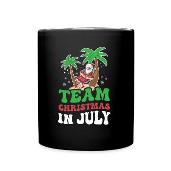 L’équipe Weihnachten Im Juli Santa Christmas en juillet - Mug uni - noir - Devant