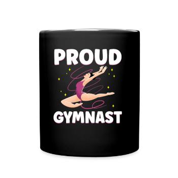 Stolzer Turner Gymnast Gymnastik Turnen Liebhaber - Tasse einfarbig - Schwarz - Vorne