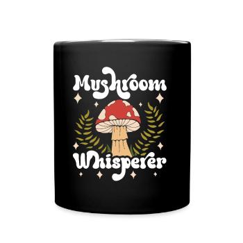 Mushroom Whisperer Mushroom Mushroom Picker - Full Colour Mug - black - Front
