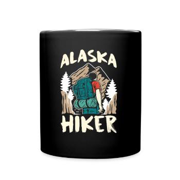 Alaska Wanderer Nature Hike Randonnée - Mug uni - noir - Devant