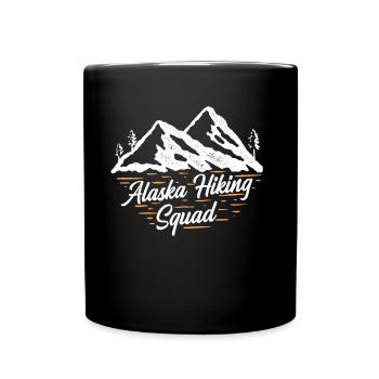 Alaska Hiking Team Nature Hikers - Full Colour Mug - black - Front