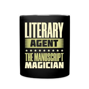 Literary Agent The Manuscript Magician - Full Colour Mug - black - Front