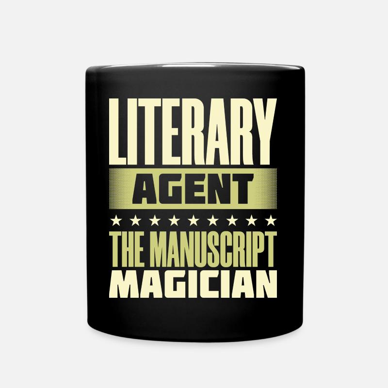 Agent littéraire Le magicien des manuscrits - Mug uni - noir