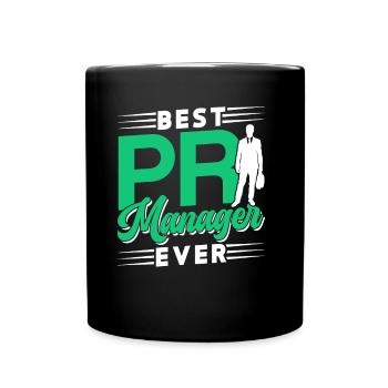 Bester Pr Manager Überhaupt Beruf Public Relations - Tasse einfarbig - Schwarz - Vorne
