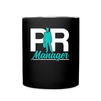 Pr Manager Job Beruf Public Relations - Tasse einfarbig - Schwarz - Vorne