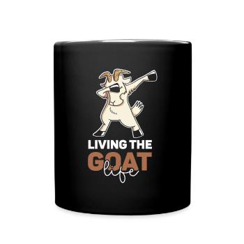 Goats Life Animal Goat Domestic Goat Lovers - Full Colour Mug - black - Front