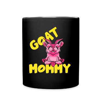 Chèvres Maman Chèvre Animal Domestique Chèvres Amoureux - Mug uni - noir - Devant