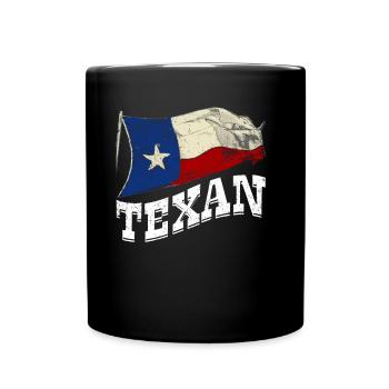 Texaner Sprüche Texanisch Texas Stolz - Tasse einfarbig - Schwarz - Vorne