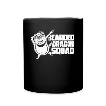 Bartagamen Squad Bearded Dragon Tier Haustier - Tasse einfarbig - Schwarz - Vorne