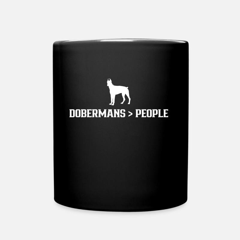Dobermans > Peuple Doberman Chiens Doberman - Mug uni - noir