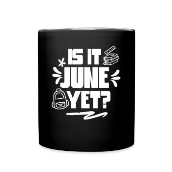 C’est déjà juin Rentrée Rentrée Rentrée - Mug uni - noir - Devant