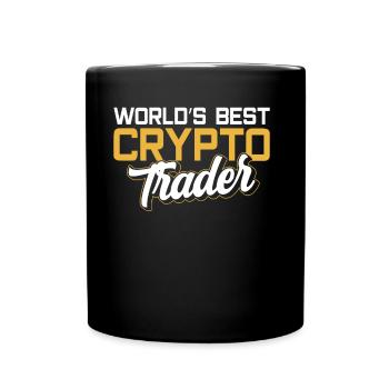 Weltbester Krypto Trader Crypto Traden Trading - Tasse einfarbig - Schwarz - Vorne