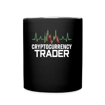 Kryptowährungs Händler Krypto Crypto Trader - Tasse einfarbig - Schwarz - Vorne