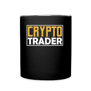 Krypto Händler Trading Crypto Traden Trader - Tasse einfarbig - Schwarz - Vorne