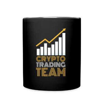 Krypto Trading Team Trader Crypto Traden - Tasse einfarbig - Schwarz - Vorne