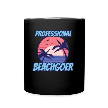 Professionnel Beachgoer Holiday Beach Beach - Mug uni - noir - Devant