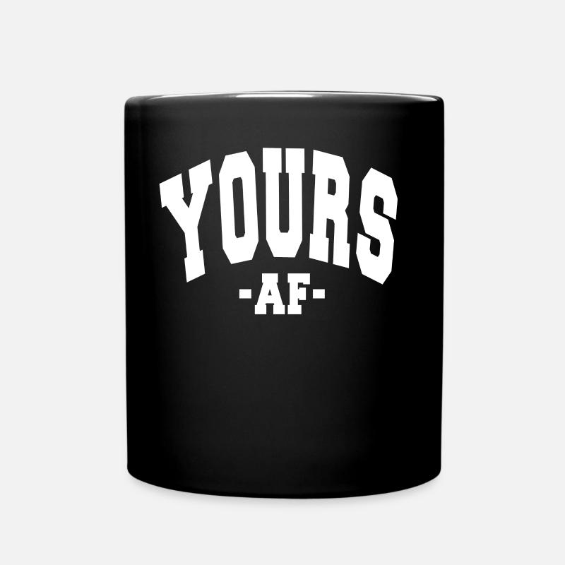 VÔTRE AF SAINT-VALENTIN SLOGAN DÉCORATION - Mug uni - noir