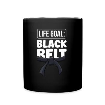 Life goal: Black belt Gur MMA Black belt - Full Colour Mug - black - Front