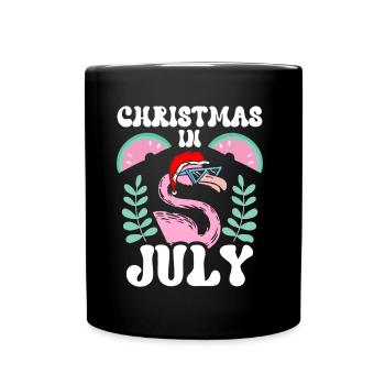 Weihnachten im juli Noël en juillet Humour Père Noël - Mug uni - noir - Devant
