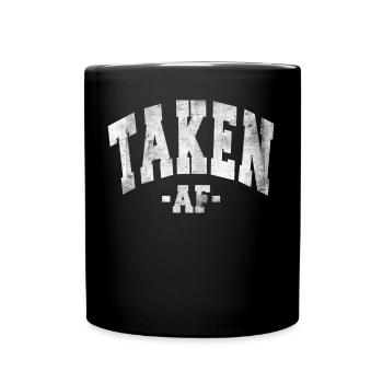PRIS AF SAINT-VALENTIN EN DISANT FEMMES HOMMES - Mug uni - noir - Devant