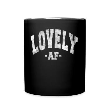 BELLE AF, JOUR DE LA SAINT-VALENTIN EN DISANT HOMMES FEMMES - Mug uni - noir - Devant