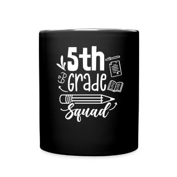 5 classe équipe école cinquième année cinquième année - Mug uni - noir - Devant