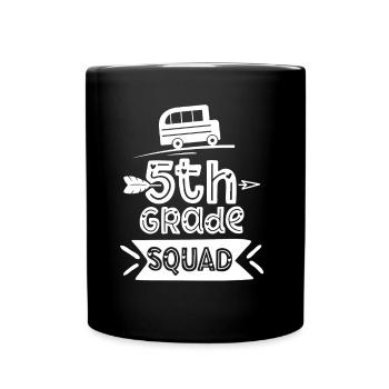 5 Class Team School Fifth Graders - Full Colour Mug - black - Front
